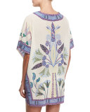 Mosaic Tunic Coverup W/Twist Waist, Provence Pompeii
