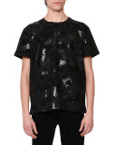 Camo & Star-Print T-Shirt, Black