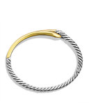 Labyrinth Single-Loop Bracelet with Gold