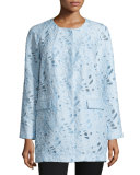 Jacquard Burnout Topper Coat