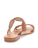 Lauren Double-Strap Sandal, Cognac