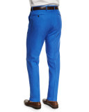 Chinolino Linen-Blend Trousers, Royal