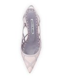 Enatos Lattice Slingback Pump, Rosa Pink