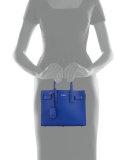Sac de Jour Nano Leather Satchel Bag, Cobalt