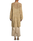 Bernadine Tiered Chiffon Slip Gown, Palomino