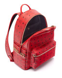 Stark Men's Side Stud Medium Backpack, Ruby Red