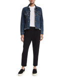 Single-Pleat Peg Pants