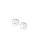 Pavé CZ Crystal Stud Earrings