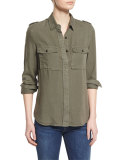 Military Long-Sleeve Shirt, Military Green