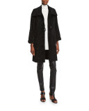 Playful Persian Faux-Fur Coat, Petite