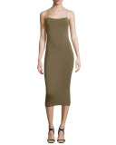 Strappy Cutout Midi Dress, Army