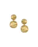 Africa 18K Gold Two-Drop Earrings