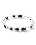 9-Stone Bangle in Black Onyx, Size 2