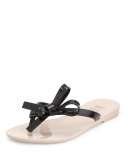 Harmonic II Bow Jelly Sandal, Black/Pink, Youth