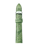 16mm Lizard Watch Strap, Green