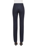 Francoise Straight-Leg Jeans, Denim