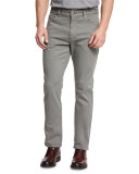 Five-Pocket Stretch-Cotton Pants, Green