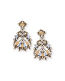 Bavaria Crystal Statement Earrings, Multi