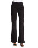 Flare-Leg Jeans, Black 