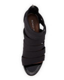 Jones Strappy Wedge Sandal, Black