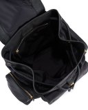 Scout Nylon Flap Backpack, Black