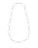 925 Classico Alternating Kidney Link Necklace