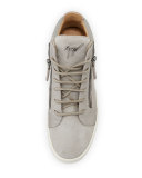Breck Suede Side-Zip Sneaker, Sloane