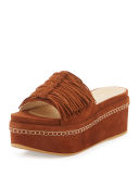 Wiggleroom Fringe Platform Sandal