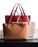 York Saffiano Leather Tote Bag, Luggage