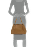Intrecciato Medium A-Shaped Tote Bag, Camel