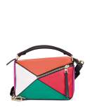 Puzzle Small Colorblock Satchel Bag