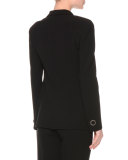 Classic Wool Two-Pocket Jacket, Black