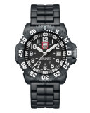 44mm Navy SEAL 3050 Series Colormark Watch, Black/White