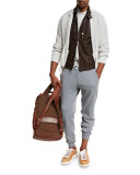 Ribbed Knit Full-Zip Cardigan