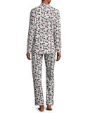 Bella Printed Jersey Pajama Set