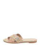 Byway Crisscross Flat Cork Sandal, Confetti
