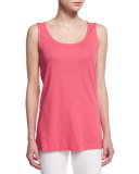 Scoop-Neck A-line Tank, Strawberry, Petite 