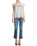 The Needle Point Embroidered Top