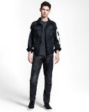 RAW Painted Denim Jacket, 3D Dark Aged