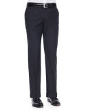 Pin Dot Jacquard Evening Pants, Black