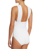 Crisscross Front One-Piece Swimsuit