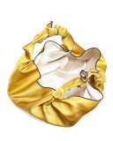 The Ascot Small Satin Hobo Bag, Sunflower