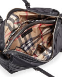 Abbey Quilted Nylon Diaper Tote Bag 
