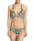 Madagascar Paisley-Print Halter Swim Top