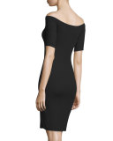 2 x 1 Short-Sleeve Sheath Dress