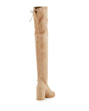 Tieland Suede Over-the-Knee Boot