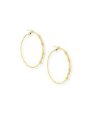 Rain 24k Gold Large Hoop Earrings