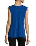 Scoop-Neck Tank, Lyons Blue