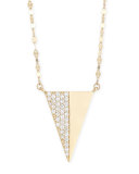 Electric Diamond Triangle Pendant Necklace