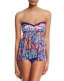 Madame Butterfly Printed Bandini Swim Top